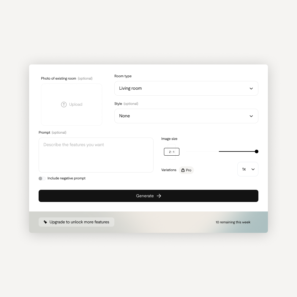 Input your preferences demonstration