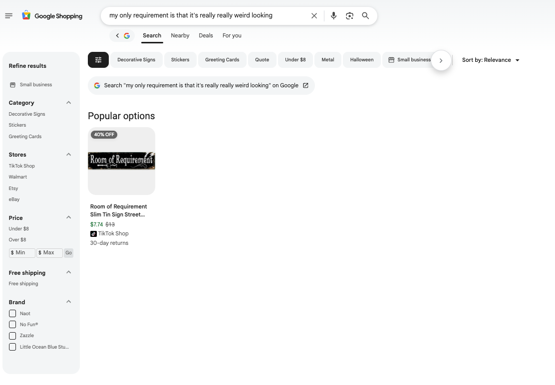 Google shopping