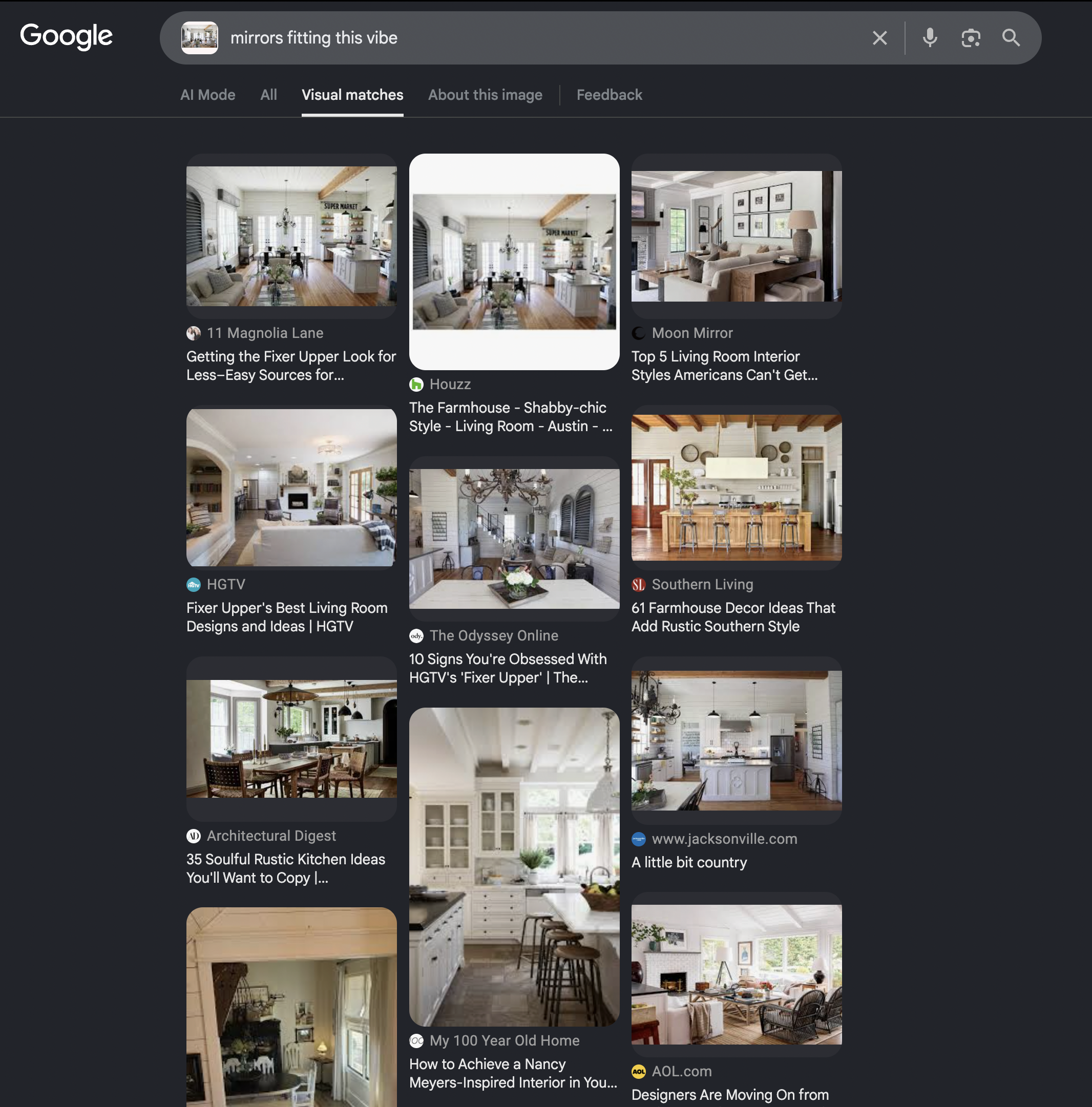 Google results for query 5