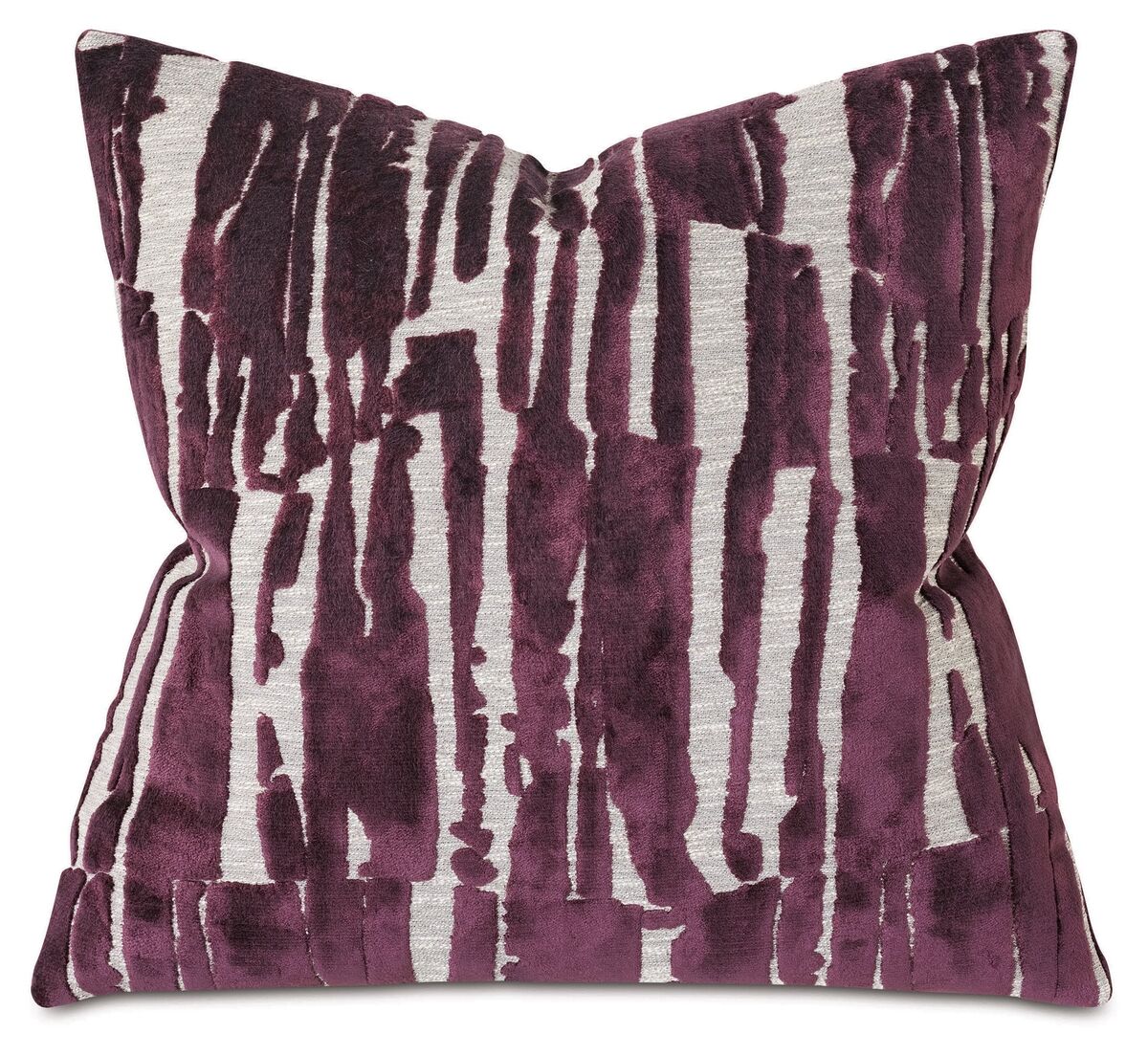 Lori 22x22 Velvet Pillow, Berry