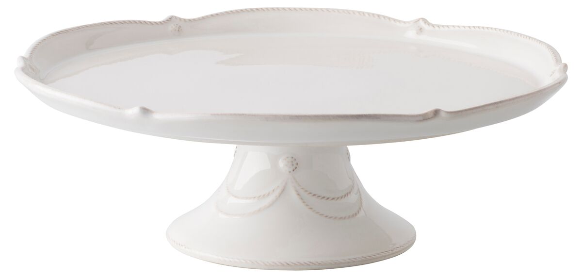 Berry & Thread Pedestal Cake Stand, White