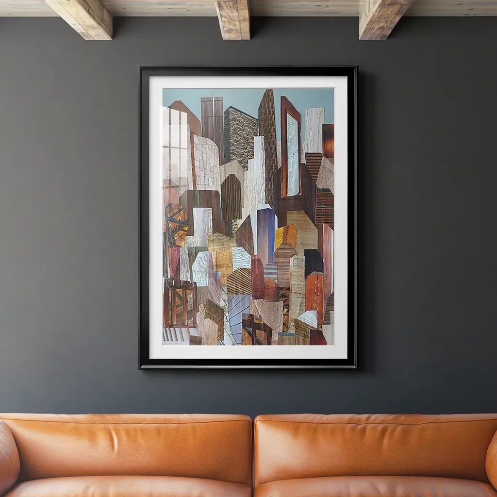 Metropolis Premium Framed Print - Ready To Hang - 30.5x42.5 - Silver