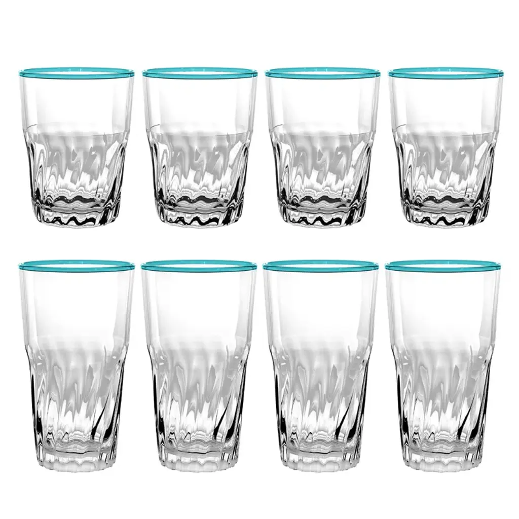 Dali 19 Oz Jumbo Blue, Set Of 8