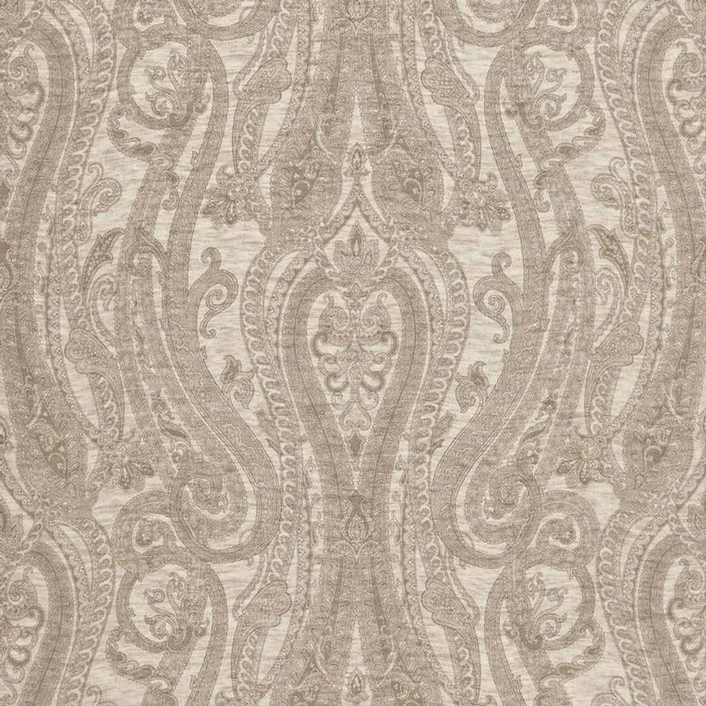 Schumacher Cachemire Linen Sheer Fabric In Greige