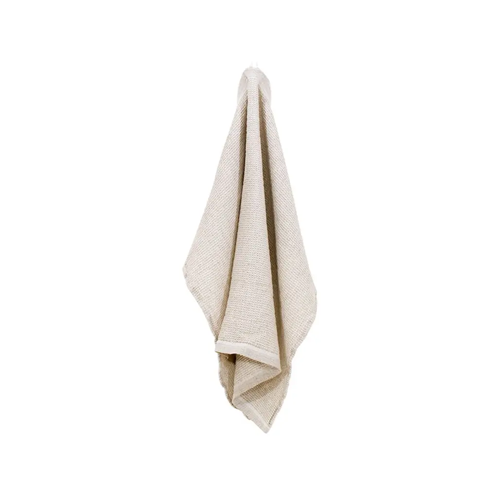 Terva Giant Towel, White - Linen