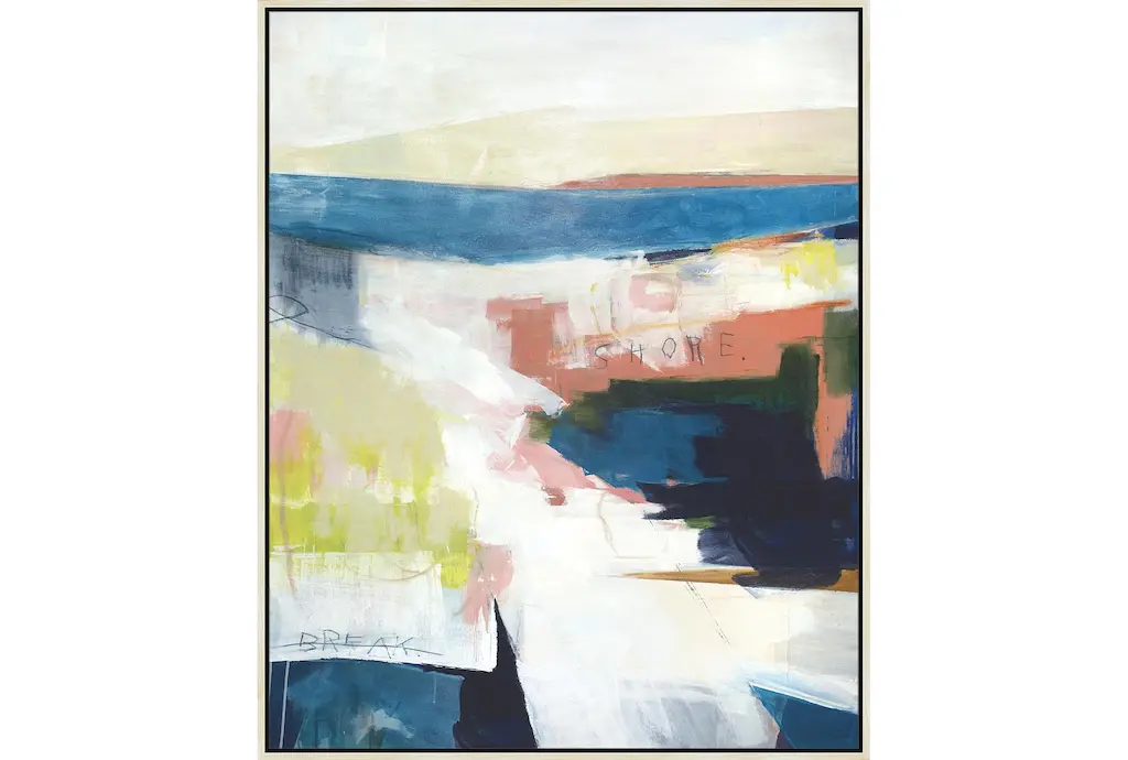 42x52 Abstract Road Less Traveled With Birch Frame | Vertical | Made In The Usa | Framed Art | Print