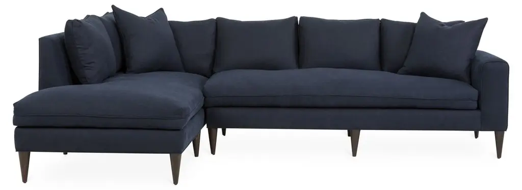 Upton Linen Left-facing Sectional