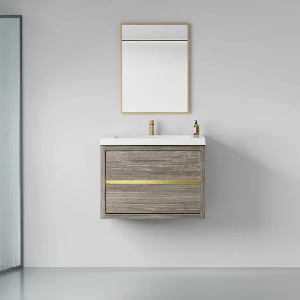 Sevobal Bathroom Storage Cabinets, Wall Mounting Bathroom Storage Cabinet, Soft Close Drawers, Gray, 29.53"*19.69"*22.44"