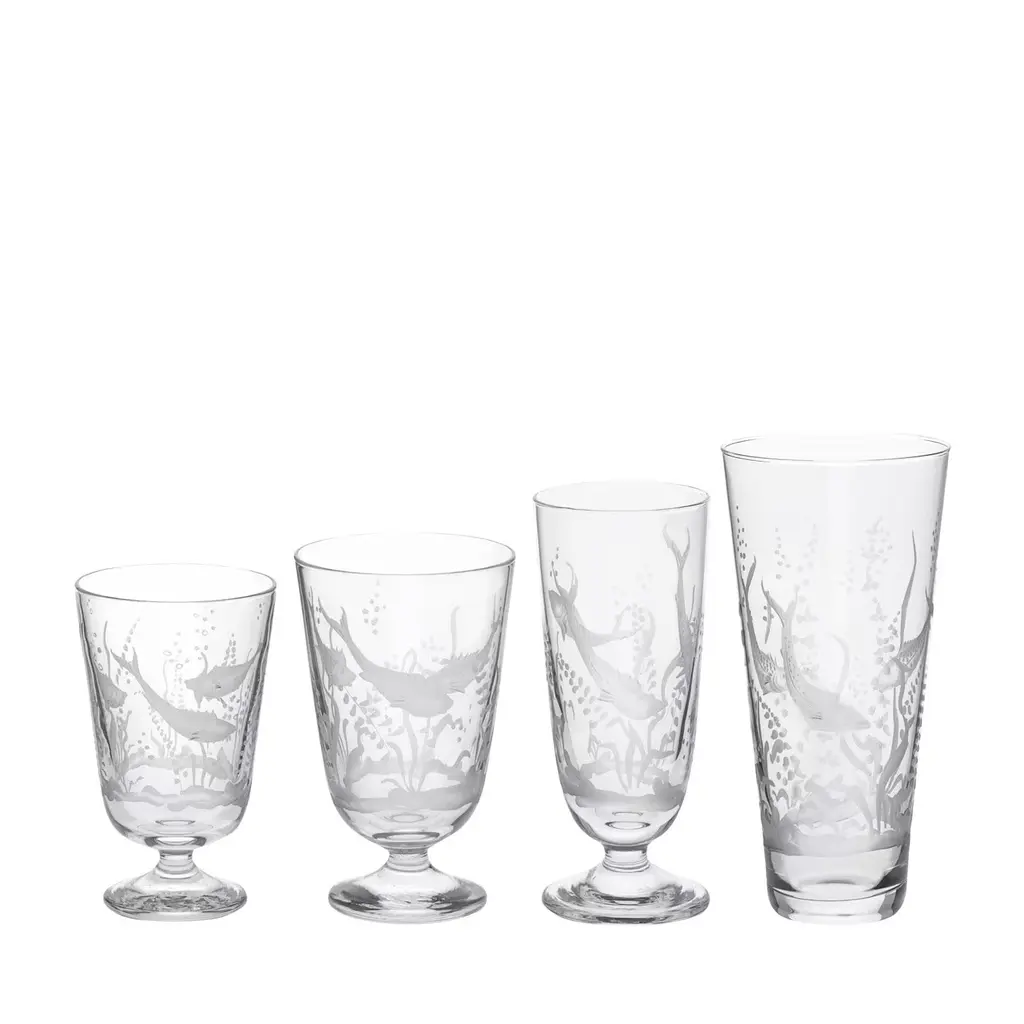Set Of 4 Ejermann Crystal Glasses