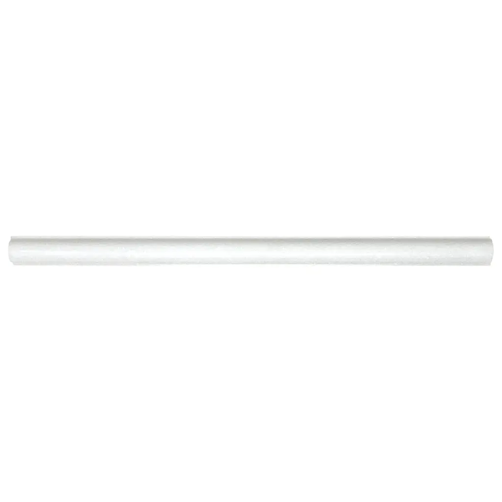 Thassos Marble 0.75" X 12" Polished Pencil Liner - Sample - Glossy - White