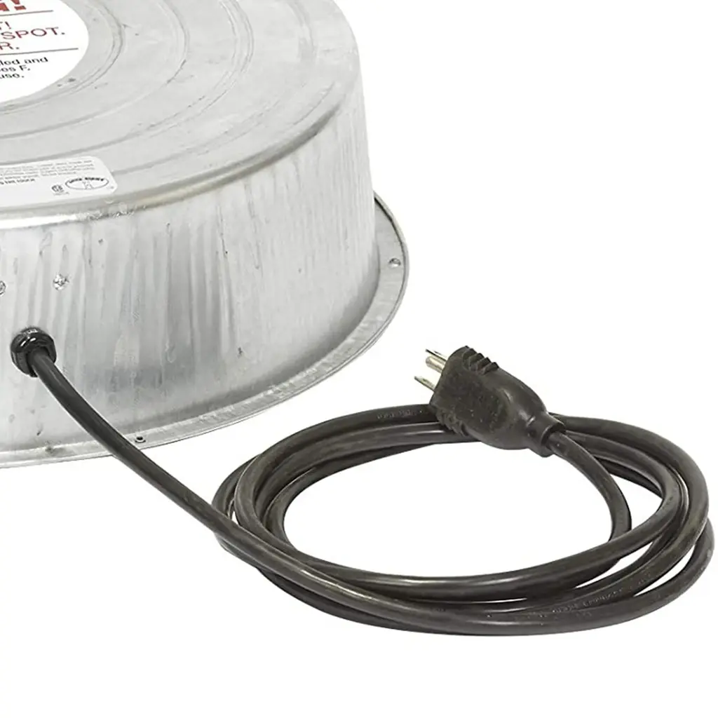 Little Giant 110 Watt Electric Galvanized Steel Water Heater Base For Barns - 3.74 - 3.74
