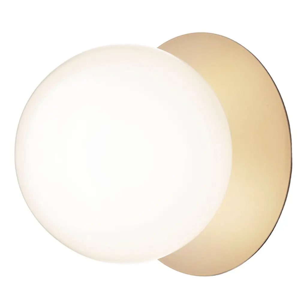 Liila 1 Wall/ceiling Lamp, Large, Gold - Opal