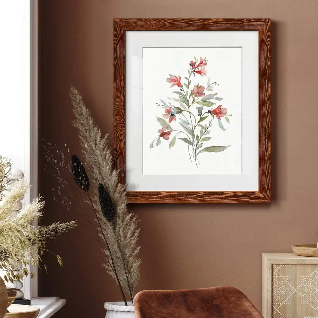 Pretty Pampas I-Premium Framed Print - Ready To Hang - 17x20 - White