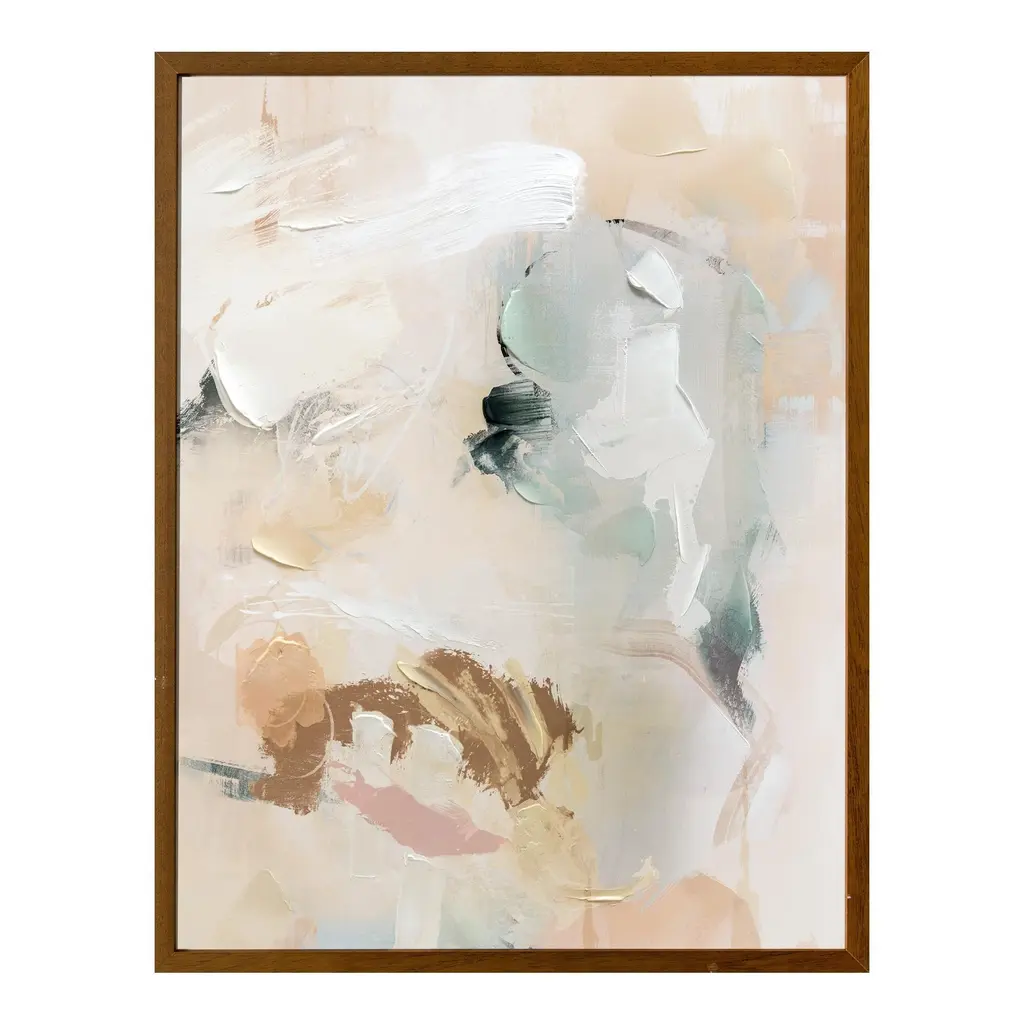 Nadaal Studios Desmond, Framed Acrylic Paint On Canvas, Warm Tones - 34 X 1.38 X 26