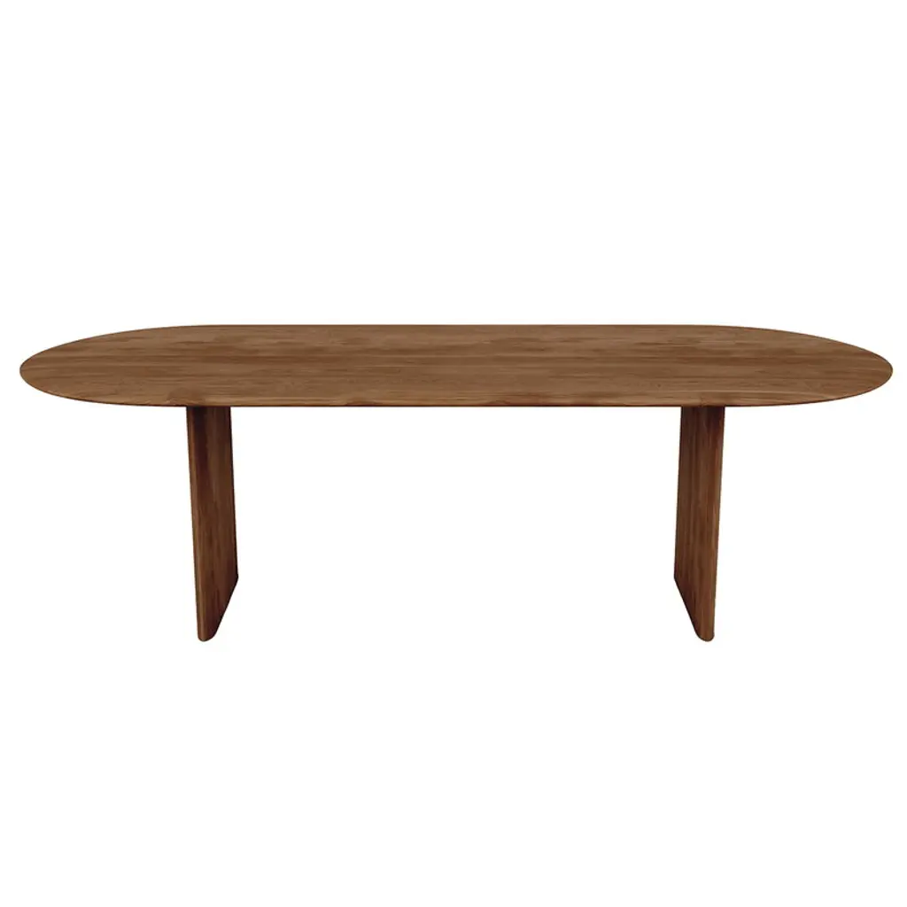No 7 Dining Table, Oval, 200 X 95 X 74 Cm, Smoked Oak