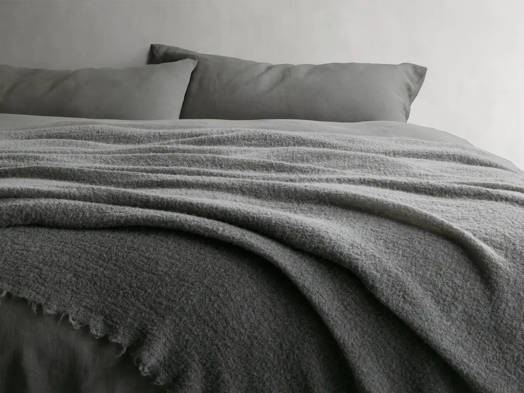 Italian Alpaca Boucle Throw