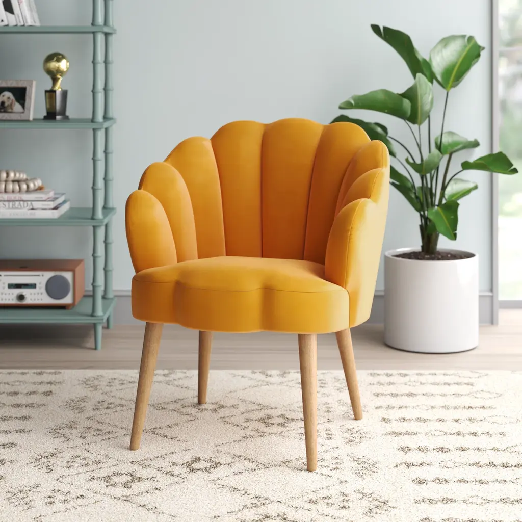 Lilly Velvet Barrel Chair