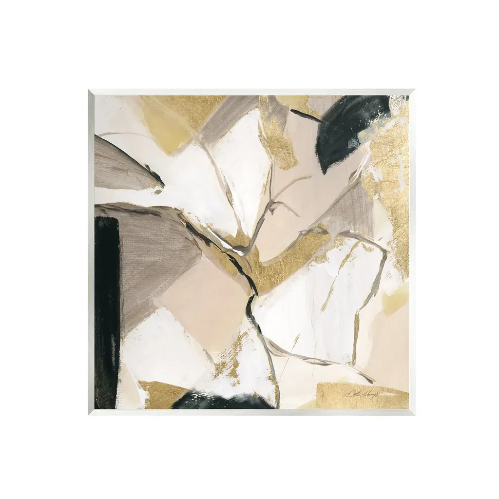 Stupell Glam & Beige Abstraction Wall Plaque Art Stella Chang - 12 X 12