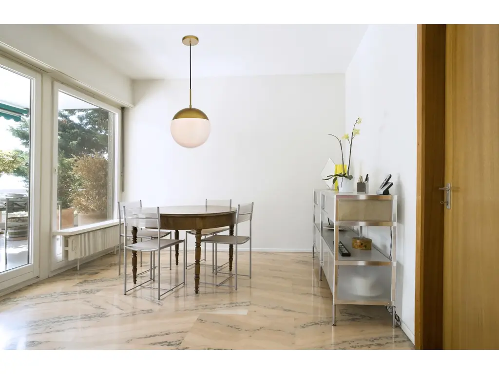 Living District Eclipse 1 Light Brass Pendant W/ Frosted White Glass