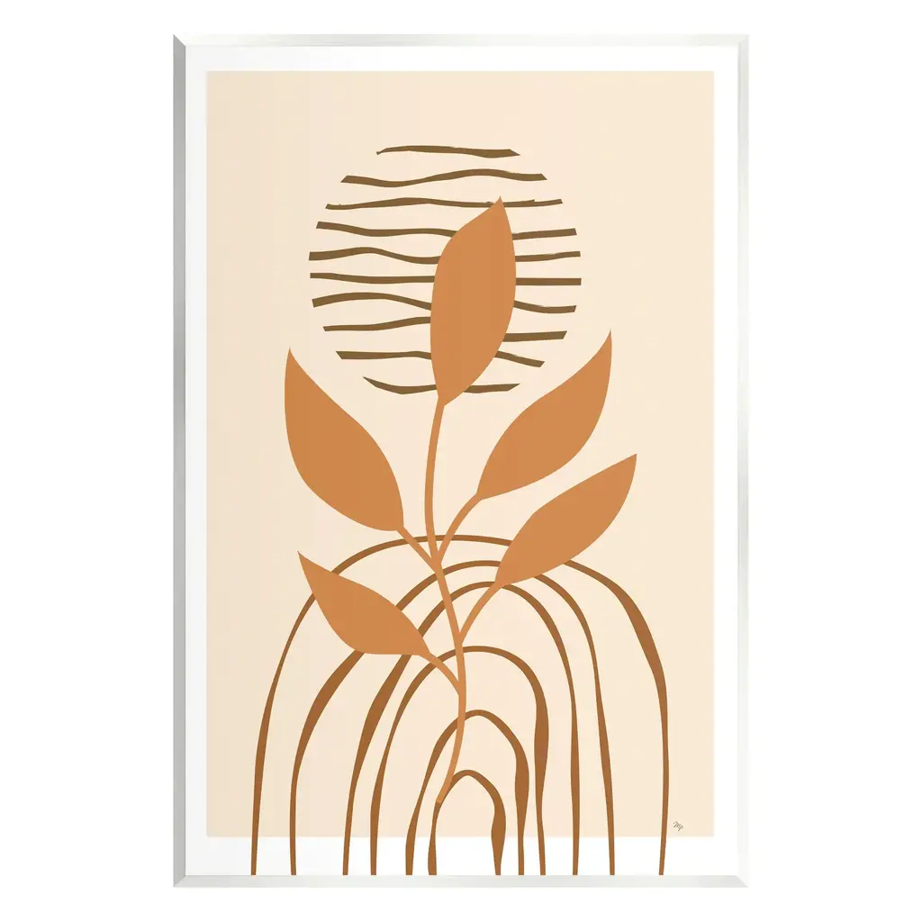 Stupell Earthy Boho Plant Wall Plaque Art Martina Pavlova - 10 X 15