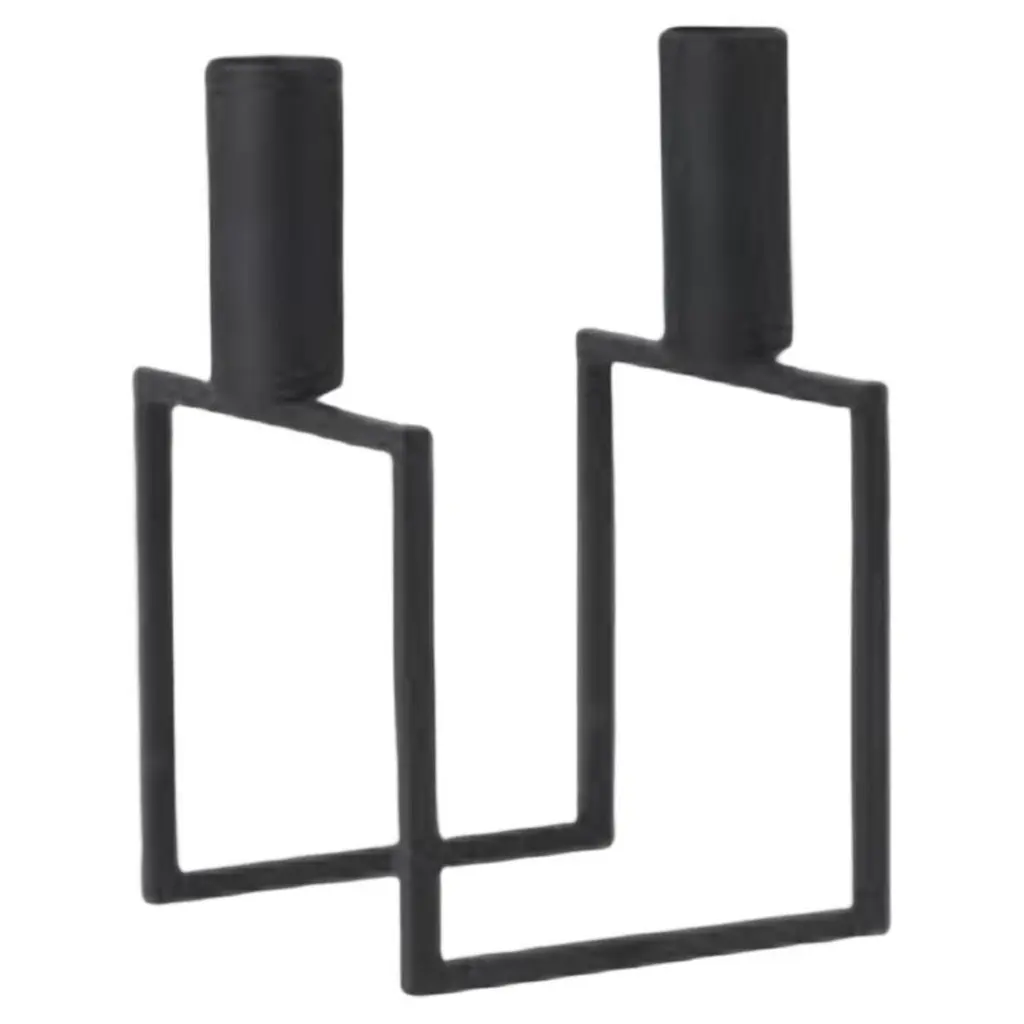 Black Line Candle Holder By Lassen