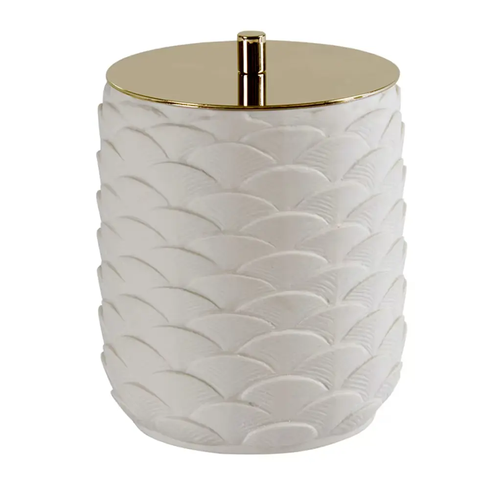 Peacock Cotton Box - White #2