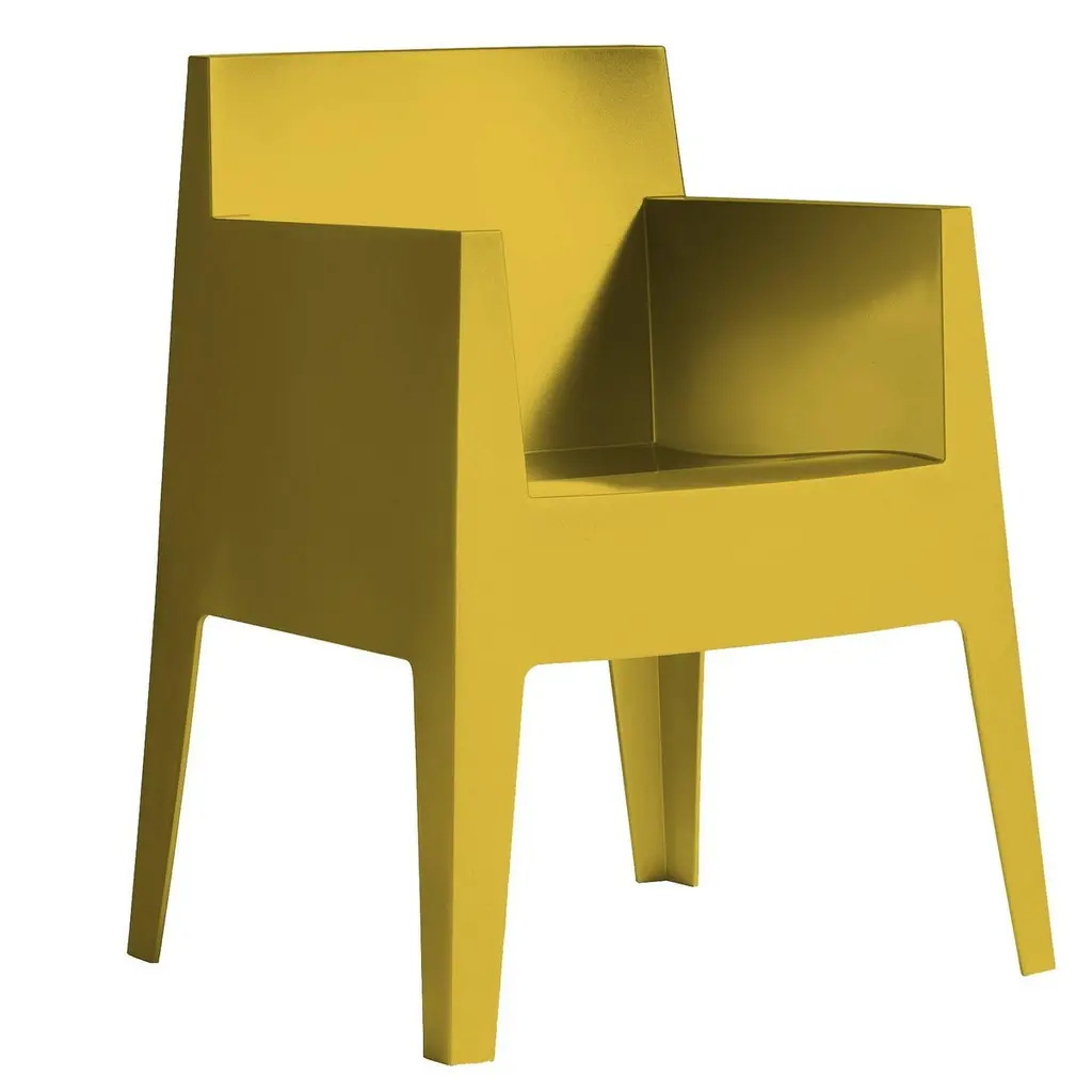 "Toy" Mustard Yellow Or Carnation Stackable Armchair By P. Starck For Driade