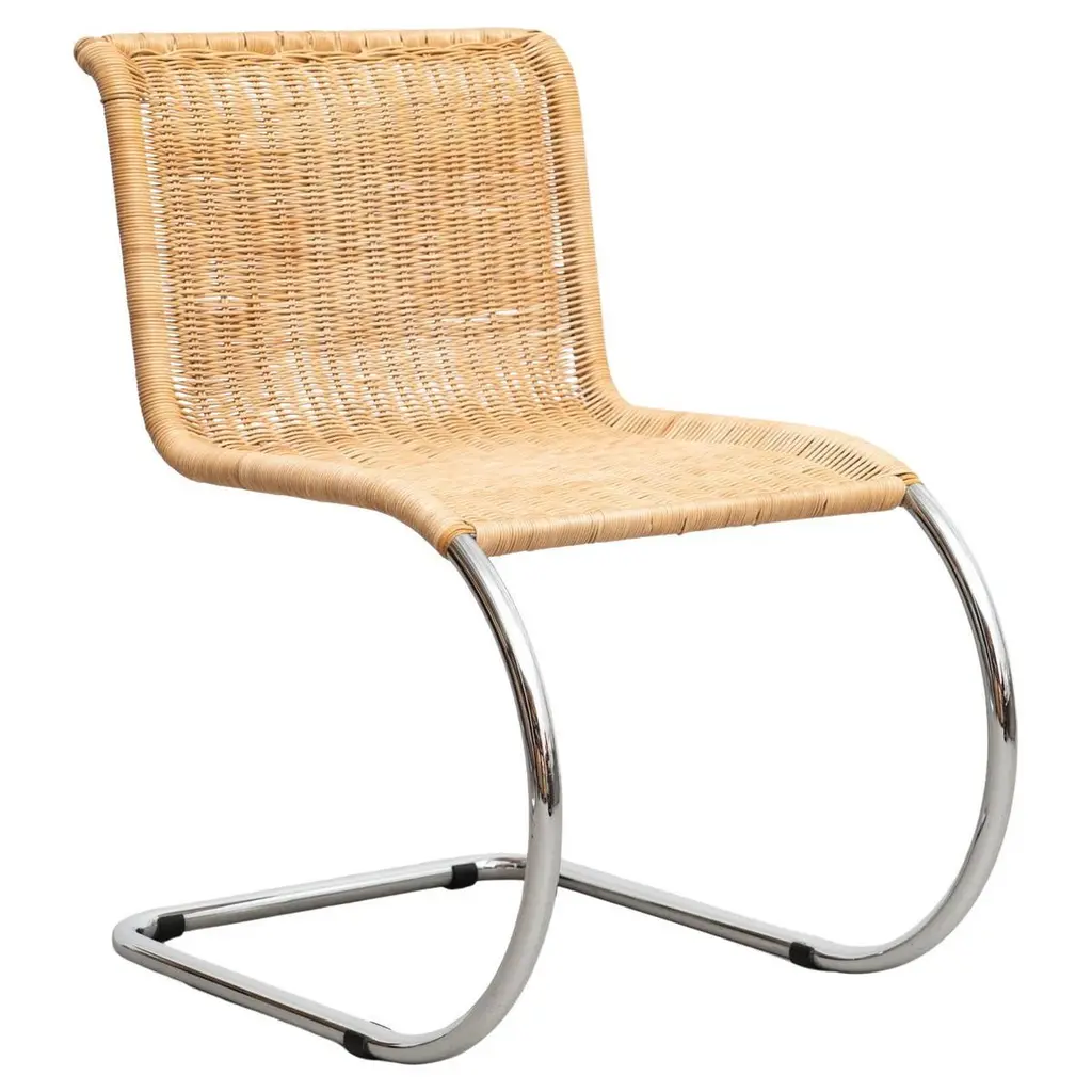 Mies Van Der Rohe B42 Rattan Easy Chair By Tecta, Circa 1960