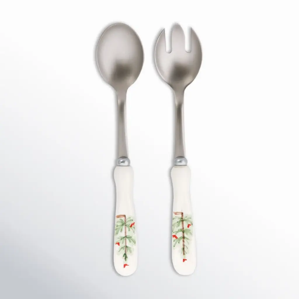 Lastra Holiday Stainless Steel Salad Servers