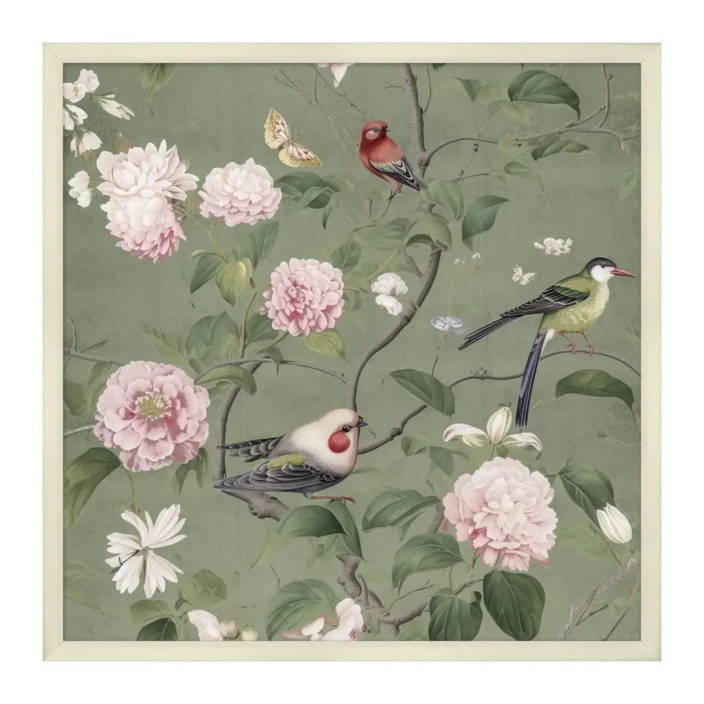 Birds In A Flowering Tree 3