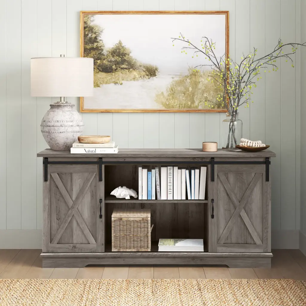 Carterton Sliding Door Tv Stand For Tvs