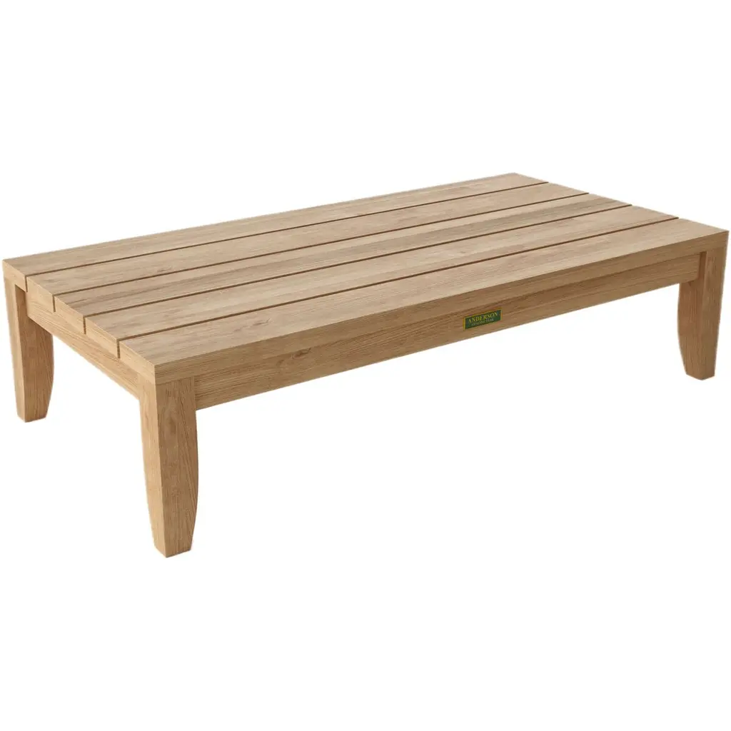 Solterra Outdoor Teak Rectangular Coffee Table, Natural
