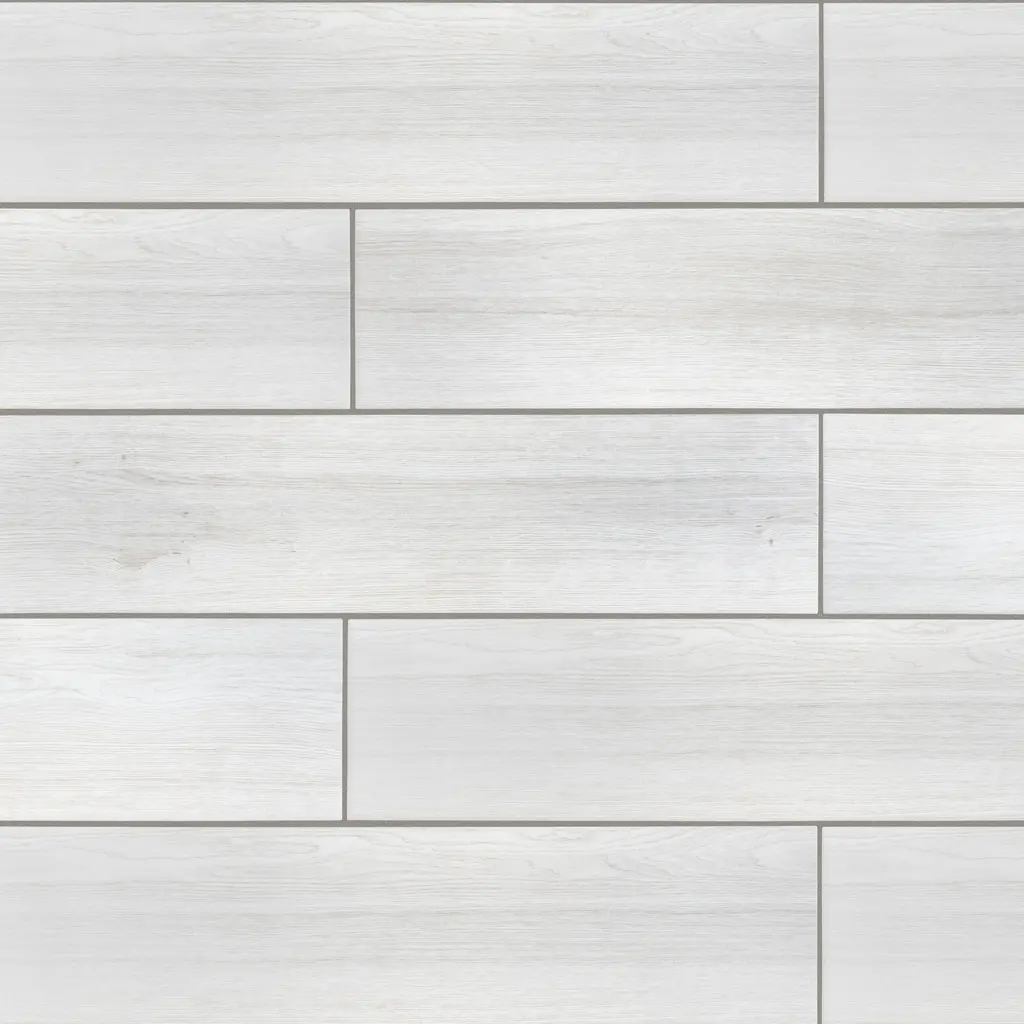 Merola Tile Llama White 8-1/2" X 35-1/2" Porcelain Floor And Wall Tile - Pallet (30 Tiles)