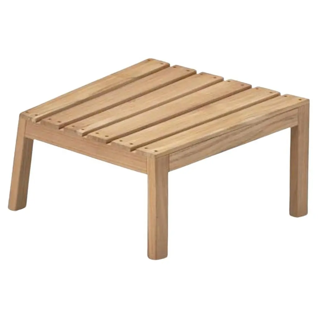 Stine Weigelt Outdoor 'Between Lines' Teak Stool For Skagerak