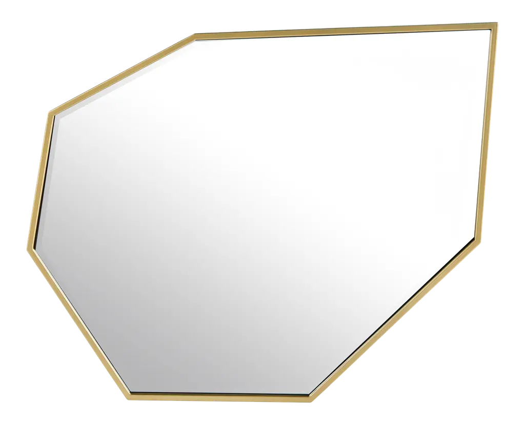 Contemporary Royal Kawaii Accent Mirror In Gold