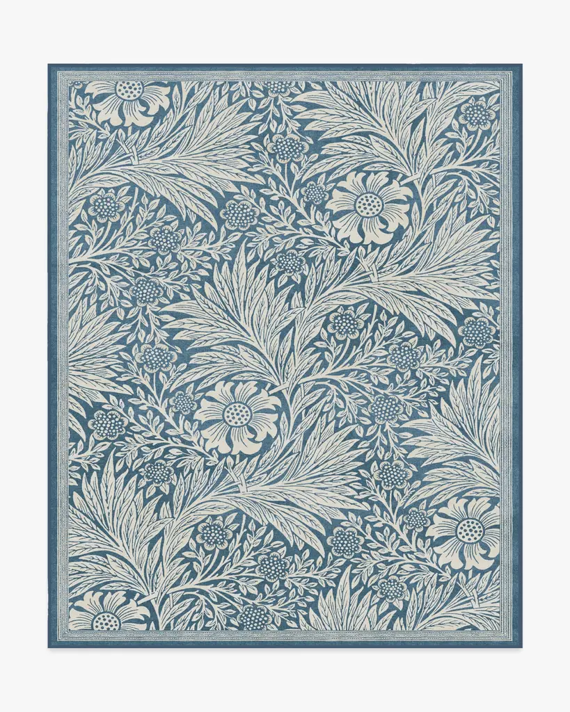 Morris & Co. Marigold Blue Rug