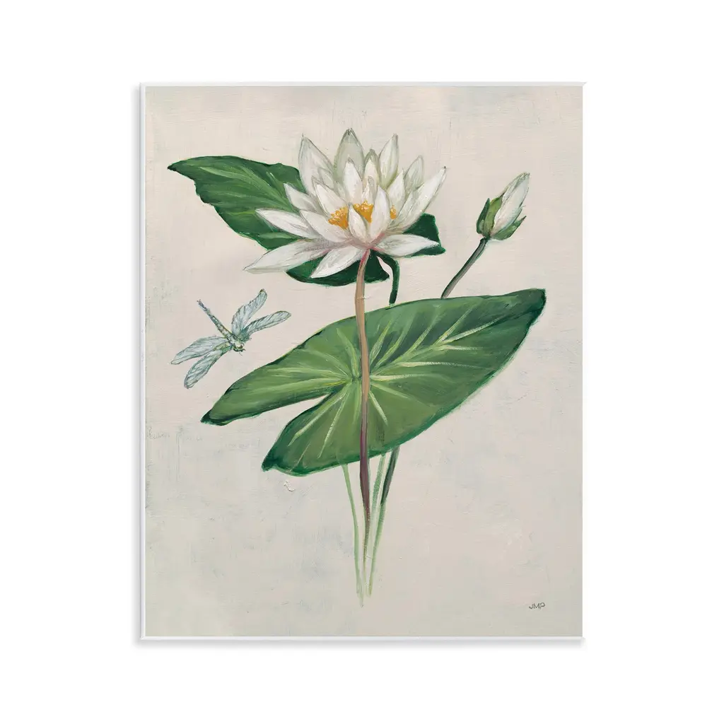 Stupell Graceful Lily Pad Wall Plaque Art Design By Julia Purinton - 11 X 14