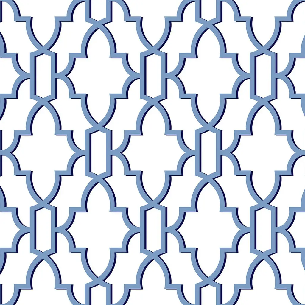 Coastal Lattice Peel-And-Stick Luxe Haven Wallpaper