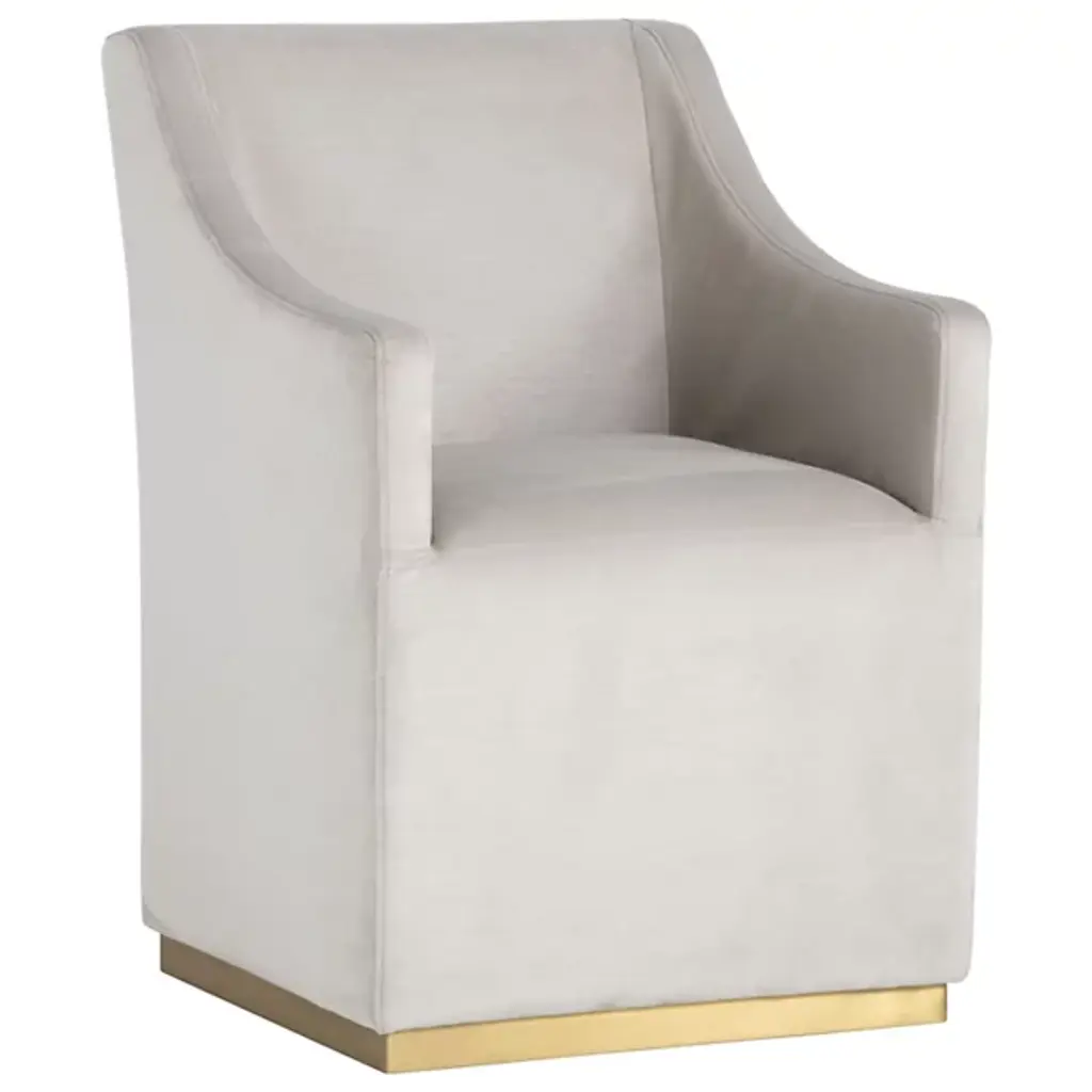 Zane Wheeled Dining Armchair