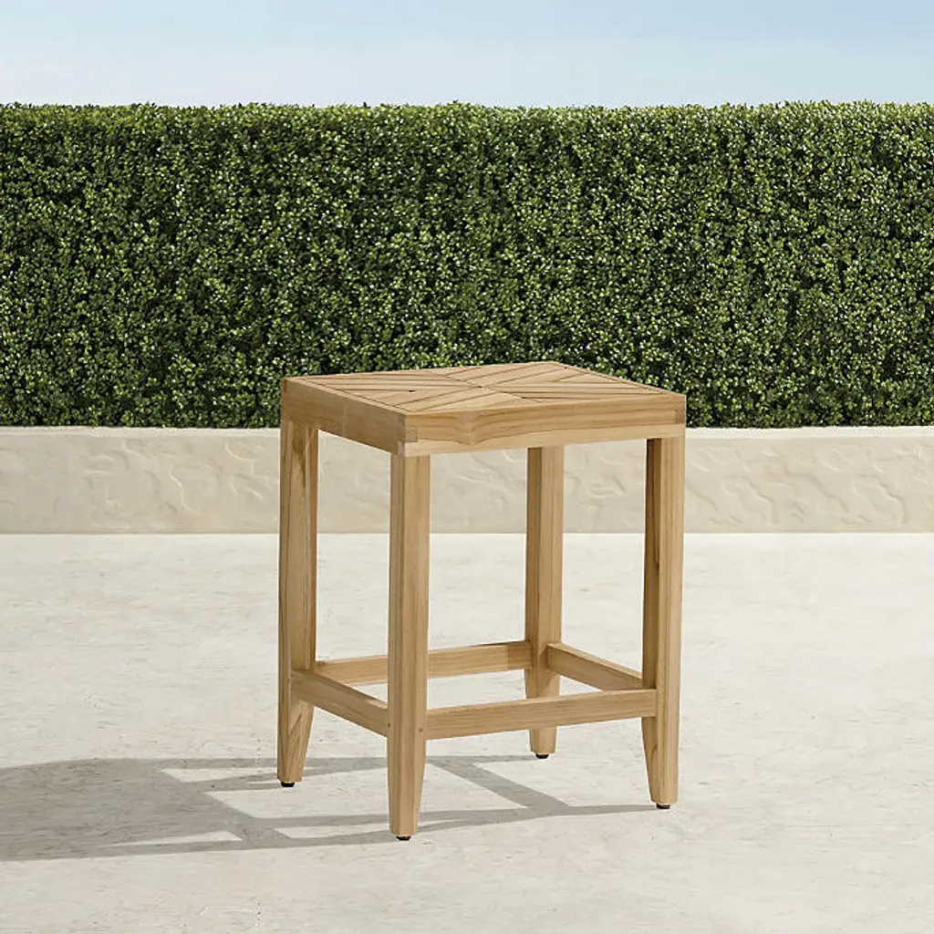 Westport Counter Stool In Natural Teak