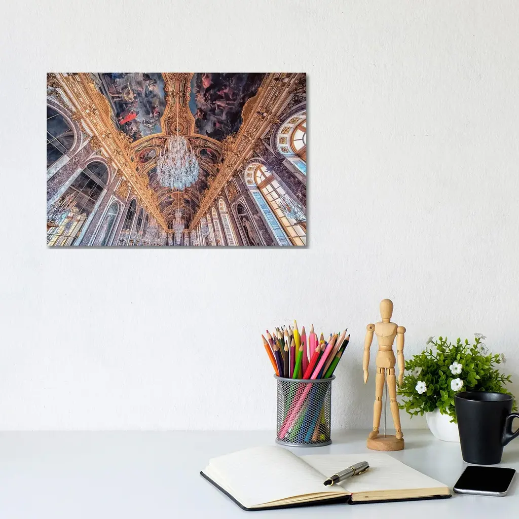 Icanvas "Hall Of Mirrors" By Manjik Pictures Canvas Print - 32x48x1.5