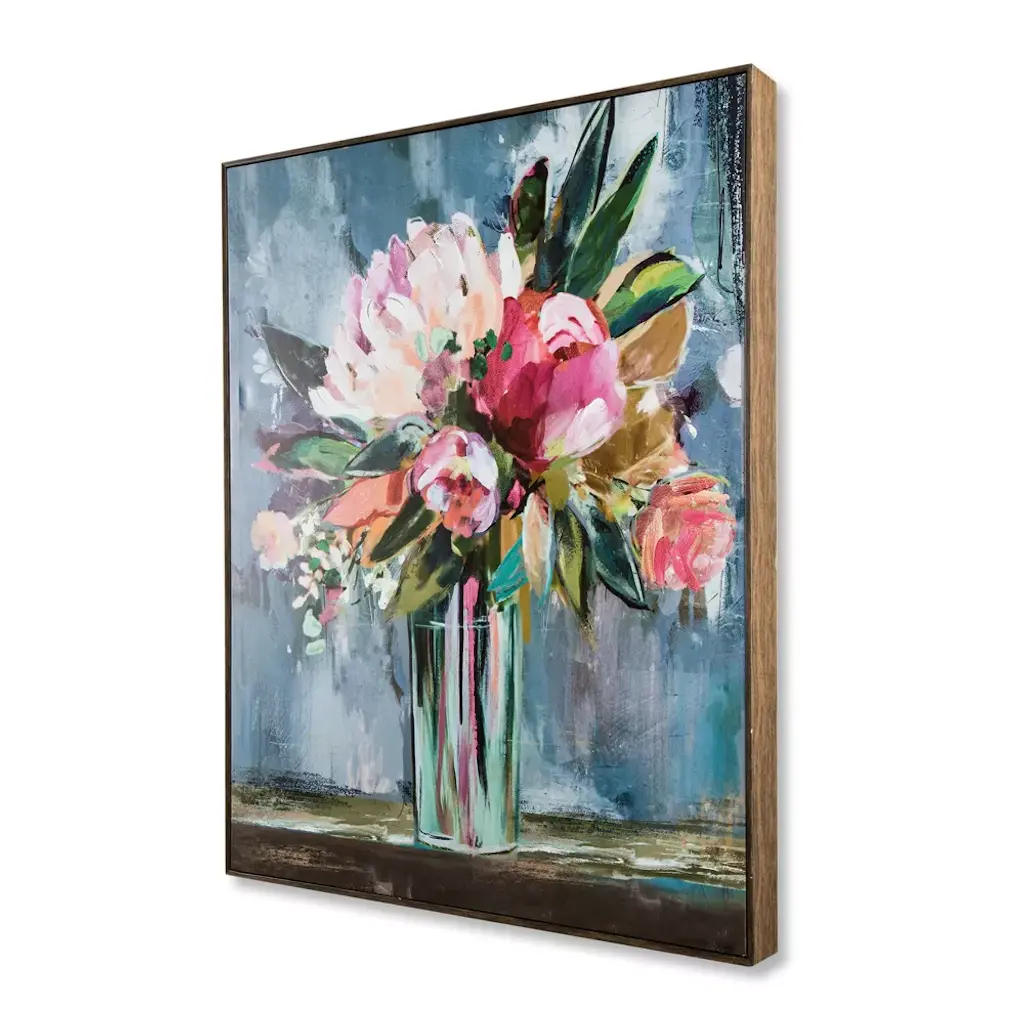 36 x 30 deals floral still life framed wall canvas