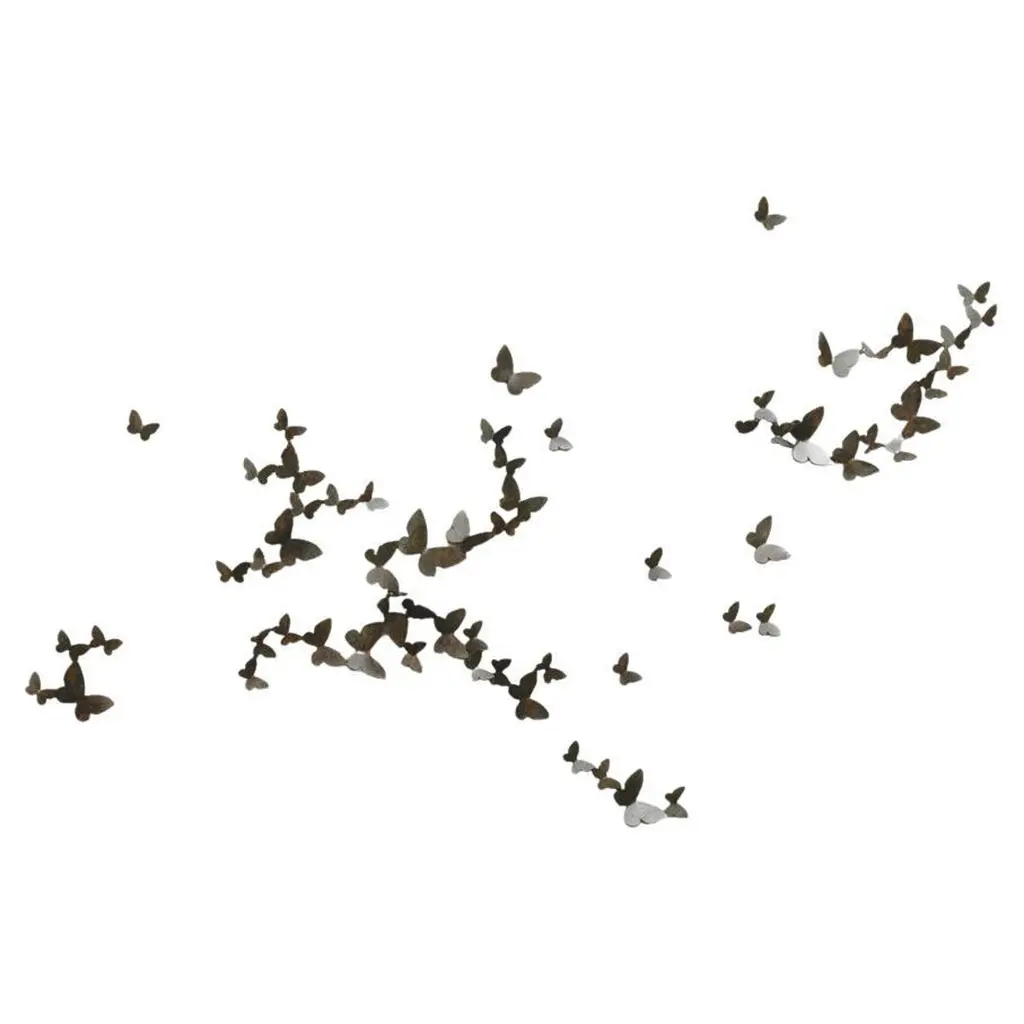 Butterfly Wall Sculpture, Small Horizontal Flight Right, Warm Black Finish