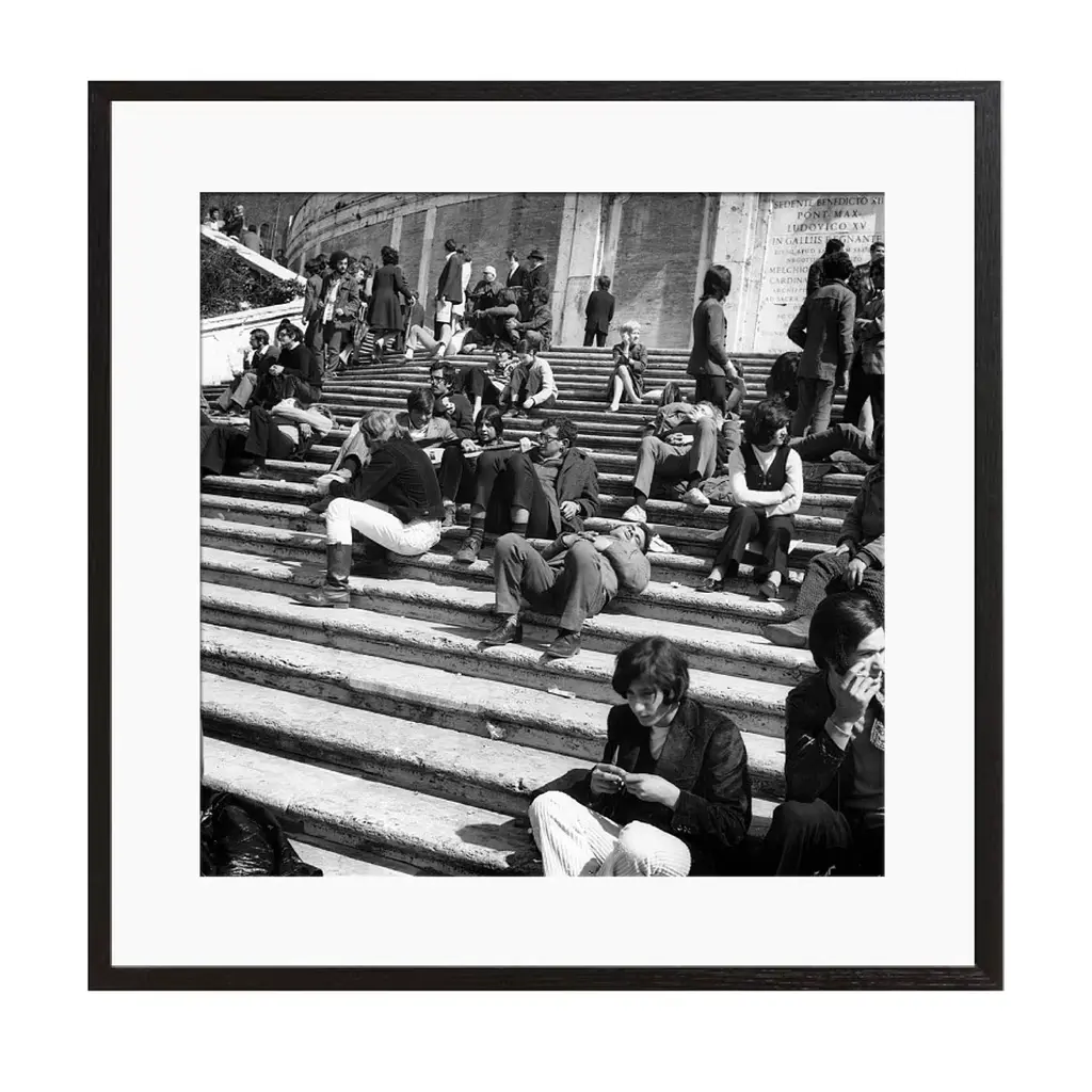Spanish Steps Framed Print By Cartney