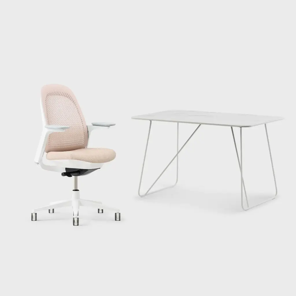 Breck Office Chair & Market Desk Set