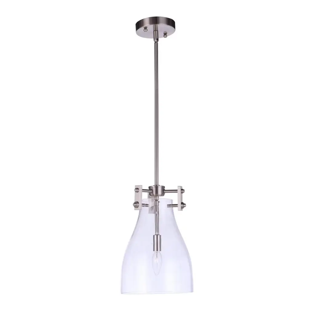 Craftmade Lighting Chardonnay 1 - Light Pendant In  Brushed Polished Nickel