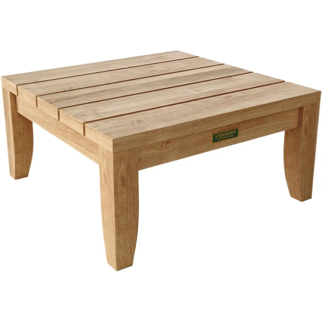 Solterra Outdoor Teak Side Table, Natural