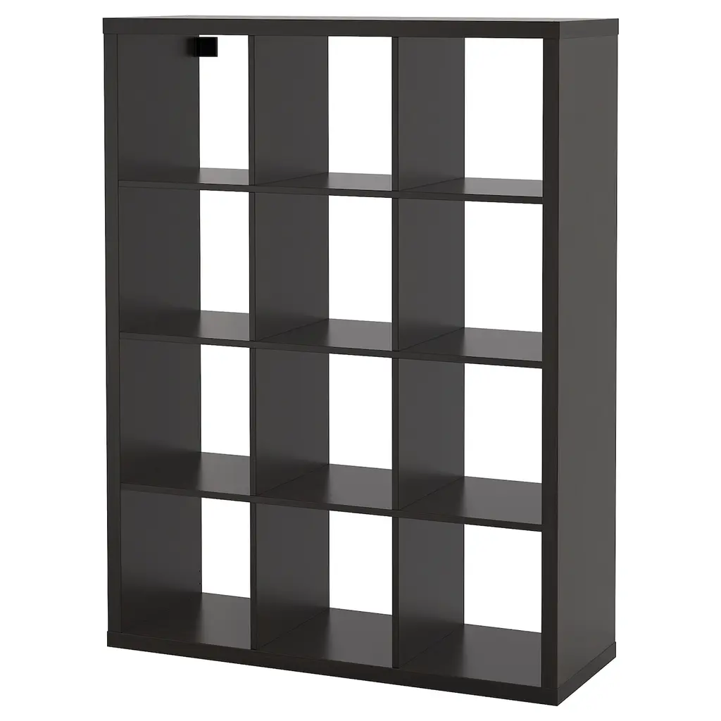 Kallax Shelf Unit - Black-Brown 43 7/8x57 5/8 "