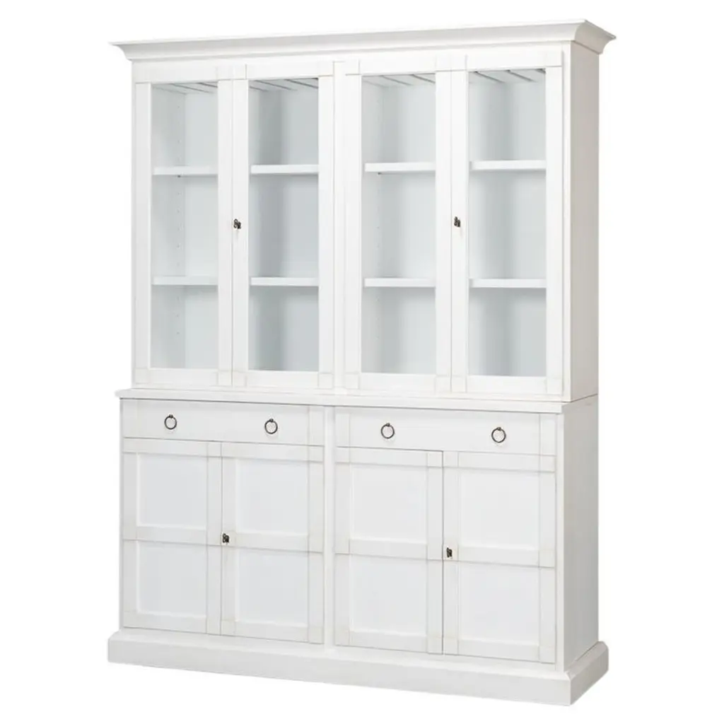 Modern White Painted Hutch