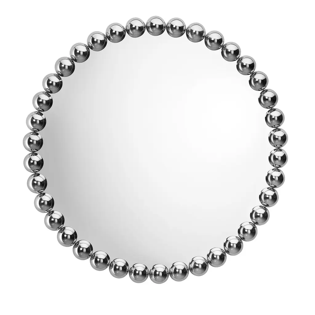 Gioiello Round Small Chromed Mirror By Nika Zupanc